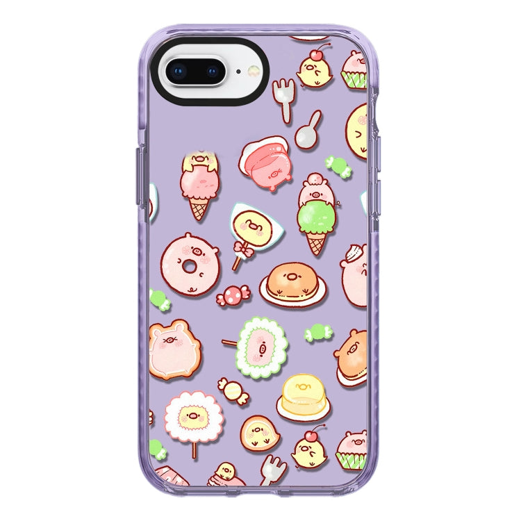 Simple Illustration Pattern Full Coverage Phone Case, For iPhone 7 Plus / 8 Plus