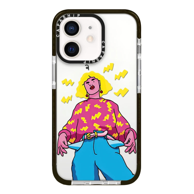 Simple Illustration Pattern Full Coverage Phone Case, For iPhone 11 Pro Max, For iPhone 11, For iPhone 11 Pro