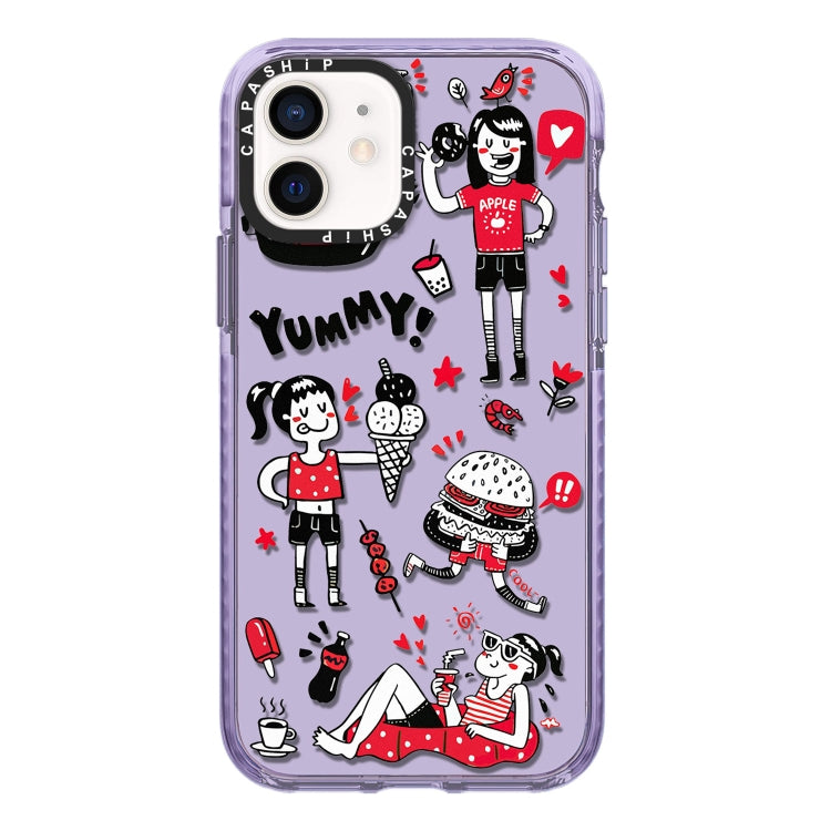 Simple Illustration Pattern Full Coverage Phone Case, For iPhone 11 Pro Max, For iPhone 11, For iPhone 11 Pro