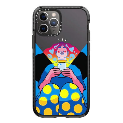 Simple Illustration Pattern Full Coverage Phone Case, For iPhone 11 Pro Max, For iPhone 11, For iPhone 11 Pro