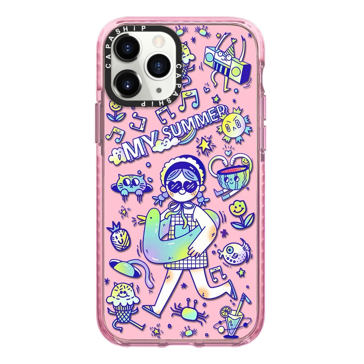 Simple Illustration Pattern Full Coverage Phone Case, For iPhone 11 Pro Max, For iPhone 11, For iPhone 11 Pro
