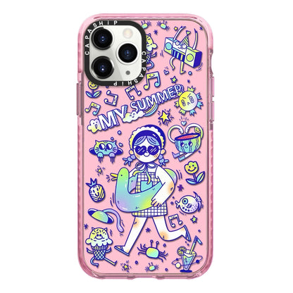 Simple Illustration Pattern Full Coverage Phone Case, For iPhone 11 Pro Max, For iPhone 11, For iPhone 11 Pro