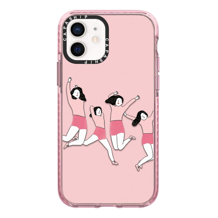 Simple Illustration Pattern Full Coverage Phone Case, For iPhone 13, For iPhone 13 mini, For iPhone 12