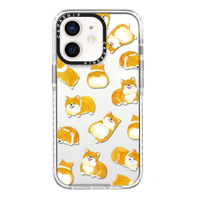 Simple Illustration Pattern Full Coverage Phone Case, For iPhone 13, For iPhone 13 mini, For iPhone 12
