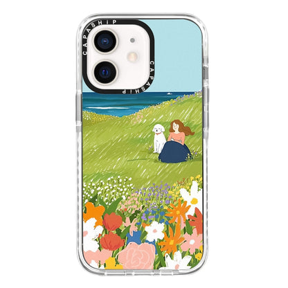 Simple Illustration Pattern Full Coverage Phone Case, For iPhone 12 Pro Max, For iPhone 12 Pro, For iPhone 12 mini