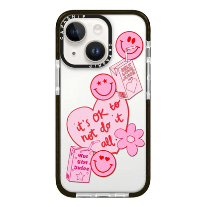 Simple Illustration Pattern Full Coverage Phone Case, For iPhone 13, For iPhone 13 mini, For iPhone 12