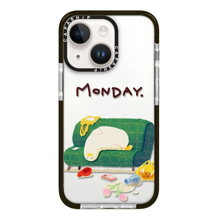 Simple Illustration Pattern Full Coverage Phone Case, For iPhone 13, For iPhone 13 mini, For iPhone 12