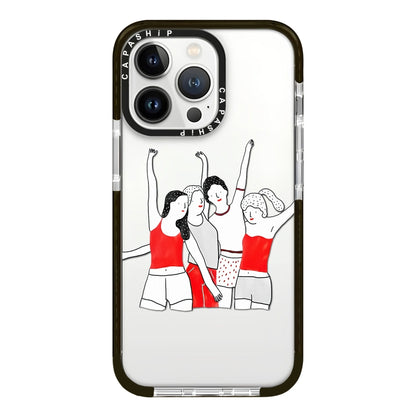 Simple Illustration Pattern Full Coverage Phone Case, For iPhone 14, For iPhone 14 Pro, For iPhone 14 Pro Max