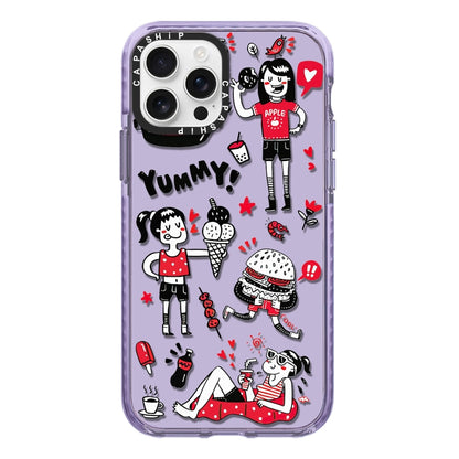 Simple Illustration Pattern Full Coverage Phone Case, For iPhone 14, For iPhone 14 Pro, For iPhone 14 Pro Max