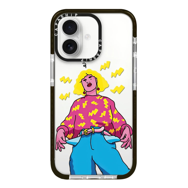 Simple Illustration Pattern Full Coverage Phone Case, For iPhone 16, For iPhone 15 Pro Max, For iPhone 15 Pro