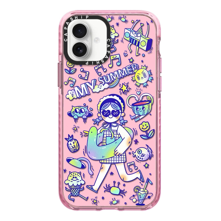 Simple Illustration Pattern Full Coverage Phone Case, For iPhone 16, For iPhone 15 Pro Max, For iPhone 15 Pro
