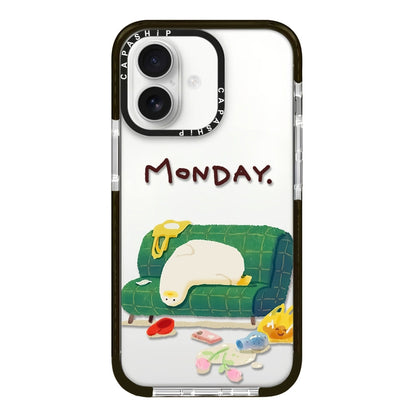 Simple Illustration Pattern Full Coverage Phone Case, For iPhone 16 Pro Max, For iPhone 16 Pro, For iPhone 16 Plus