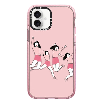 Simple Illustration Pattern Full Coverage Phone Case, For iPhone 16 Pro Max, For iPhone 16 Pro, For iPhone 16 Plus