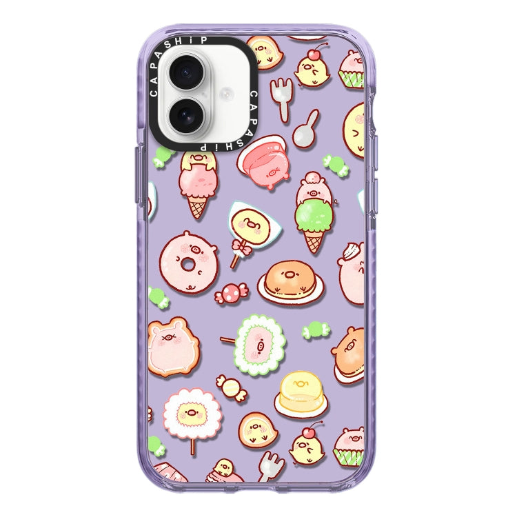 Simple Illustration Pattern Full Coverage Phone Case, For iPhone 16 Pro Max, For iPhone 16 Pro, For iPhone 16 Plus