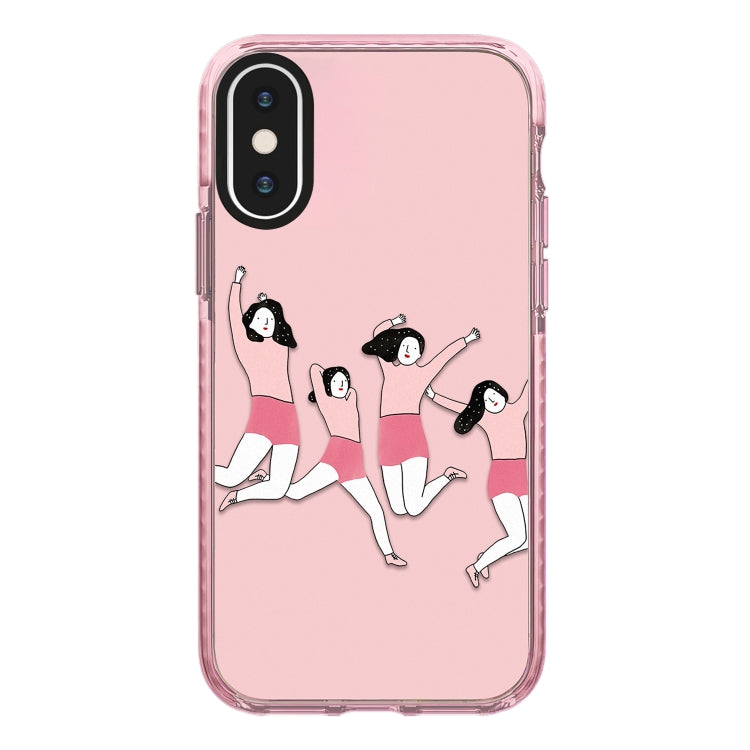 Simple Illustration Pattern Full Coverage Phone Case, For iPhone X / XS, For iPhone XR, For iPhone XS Max