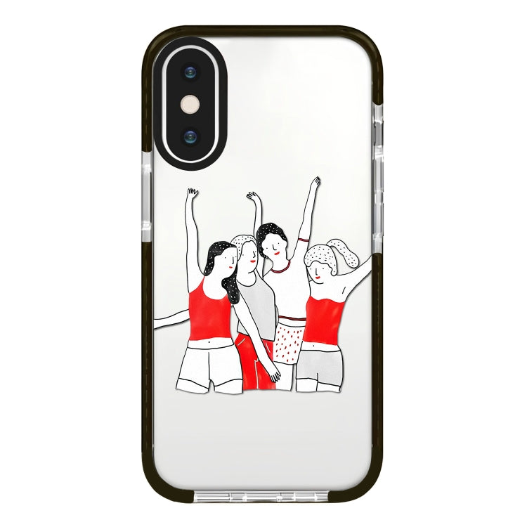 Simple Illustration Pattern Full Coverage Phone Case, For iPhone X / XS, For iPhone XR, For iPhone XS Max