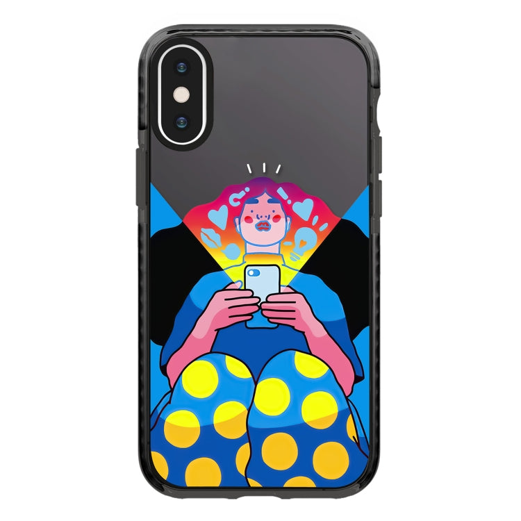 Simple Illustration Pattern Full Coverage Phone Case, For iPhone X / XS, For iPhone XR, For iPhone XS Max
