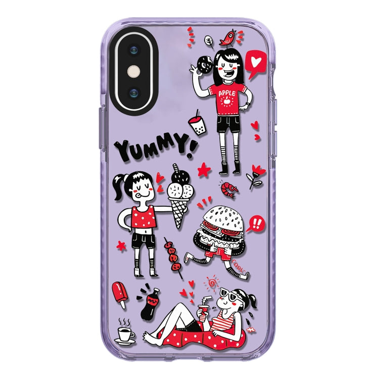 Simple Illustration Pattern Full Coverage Phone Case, For iPhone X / XS, For iPhone XR, For iPhone XS Max