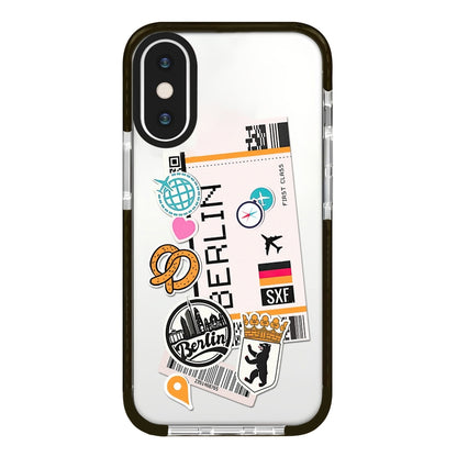 Simple Illustration Pattern Full Coverage Phone Case, For iPhone X / XS, For iPhone XR, For iPhone XS Max