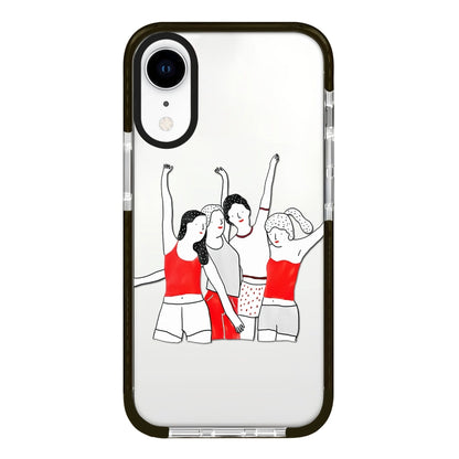 Simple Illustration Pattern Full Coverage Phone Case, For iPhone X / XS, For iPhone XR, For iPhone XS Max