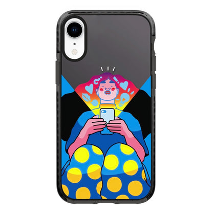 Simple Illustration Pattern Full Coverage Phone Case, For iPhone X / XS, For iPhone XR, For iPhone XS Max