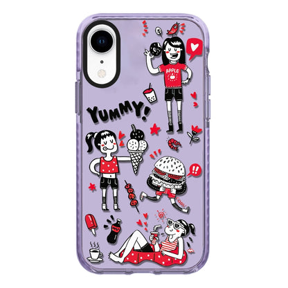 Simple Illustration Pattern Full Coverage Phone Case, For iPhone X / XS, For iPhone XR, For iPhone XS Max
