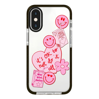 Simple Illustration Pattern Full Coverage Phone Case, For iPhone X / XS, For iPhone XR, For iPhone XS Max