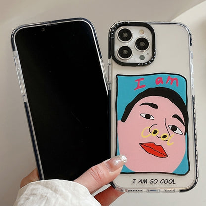 Simple Illustration Pattern Full Coverage Phone Case, For iPhone 16 Pro Max, For iPhone 16 Pro, For iPhone 16 Plus