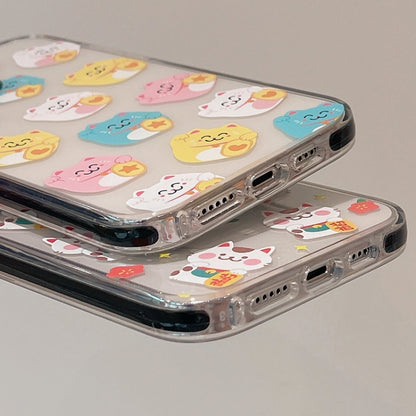 Simple Illustration Pattern Full Coverage Phone Case, For iPhone 15 Plus, For iPhone 15, For iPhone 14 Plus
