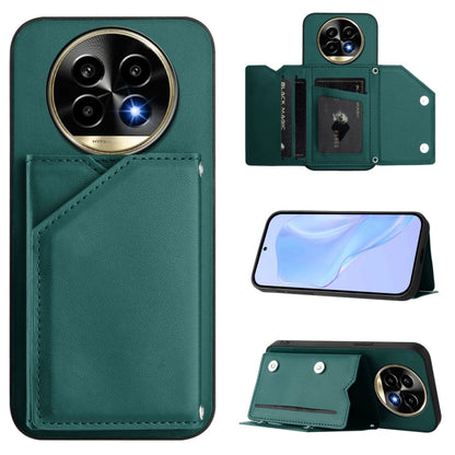 Skin Feel Four Card Slots Phone Case with Wrist Strap, For Realme 14, For Realme 14 Pro+, For Realme 14 Pro, For Realme 13 Pro / 13 Pro+ 5G, For Realme GT Neo6 SE, For Realme 12 Pro+ / 12 Pro, For Realme 12+ 5G / P1 5G