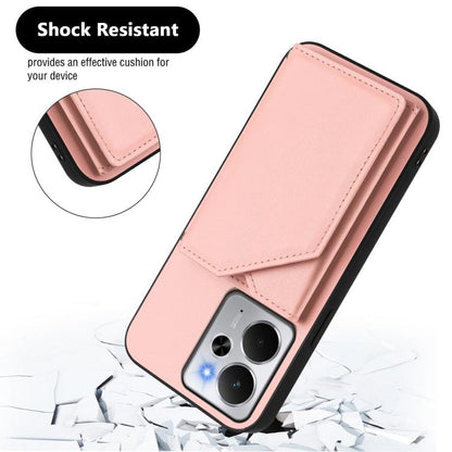Skin Feel Four Card Slots Phone Case with Wrist Strap, For Realme 14, For Realme 14 Pro+, For Realme 14 Pro, For Realme 13 Pro / 13 Pro+ 5G, For Realme GT Neo6 SE, For Realme 12 Pro+ / 12 Pro, For Realme 12+ 5G / P1 5G