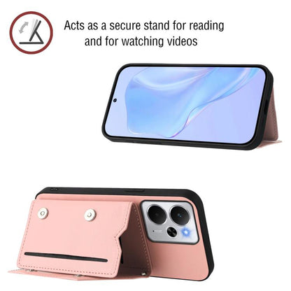 Skin Feel Four Card Slots Phone Case with Wrist Strap, For Realme 14, For Realme 14 Pro+, For Realme 14 Pro, For Realme 13 Pro / 13 Pro+ 5G, For Realme GT Neo6 SE, For Realme 12 Pro+ / 12 Pro, For Realme 12+ 5G / P1 5G