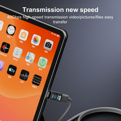 PD 140W Type-C / USB-C to Type-C / USB-C Digital Display Stereo Bend Adapter