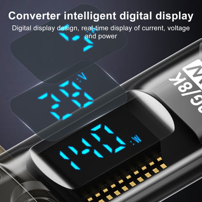 PD 140W Type-C / USB-C to Type-C / USB-C Digital Display Stereo Bend Adapter