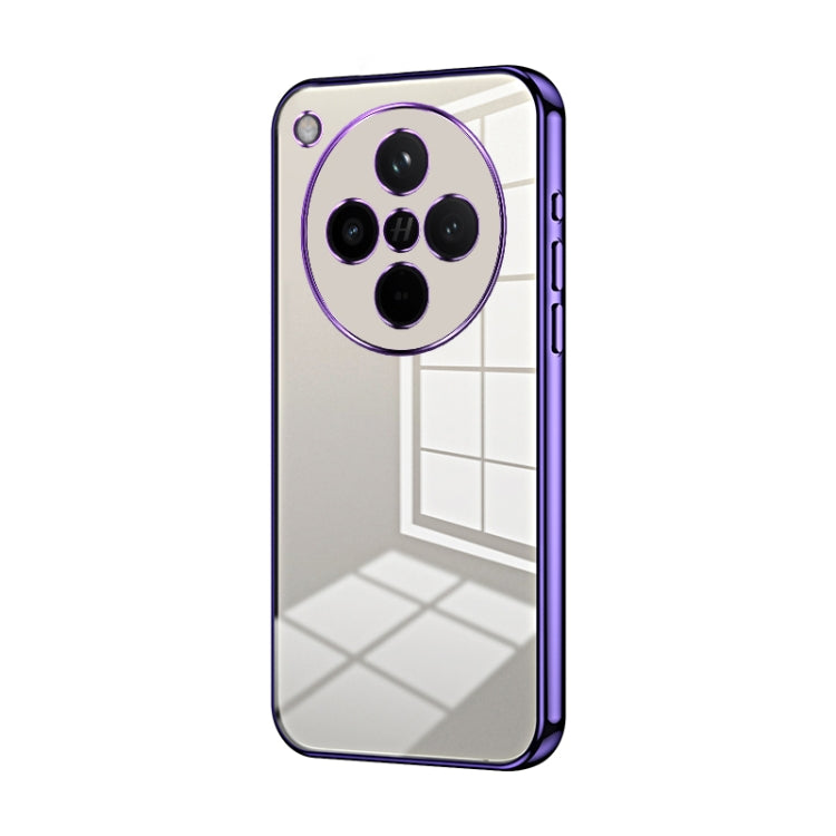Transparent Plating Fine Hole Phone Case, For OPPO A5 Pro 5G Global, For OPPO Find X8, For OPPO Find X8 Pro