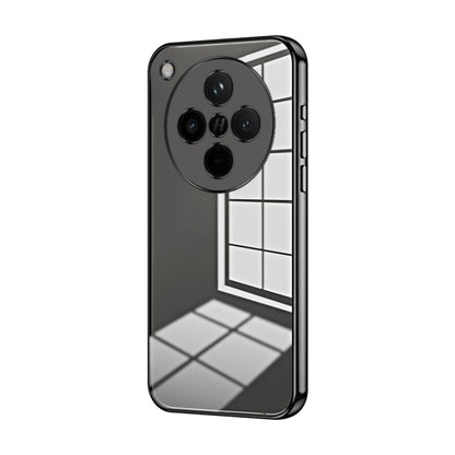 Transparent Plating Fine Hole Phone Case, For OPPO A5 Pro 5G Global, For OPPO Find X8, For OPPO Find X8 Pro