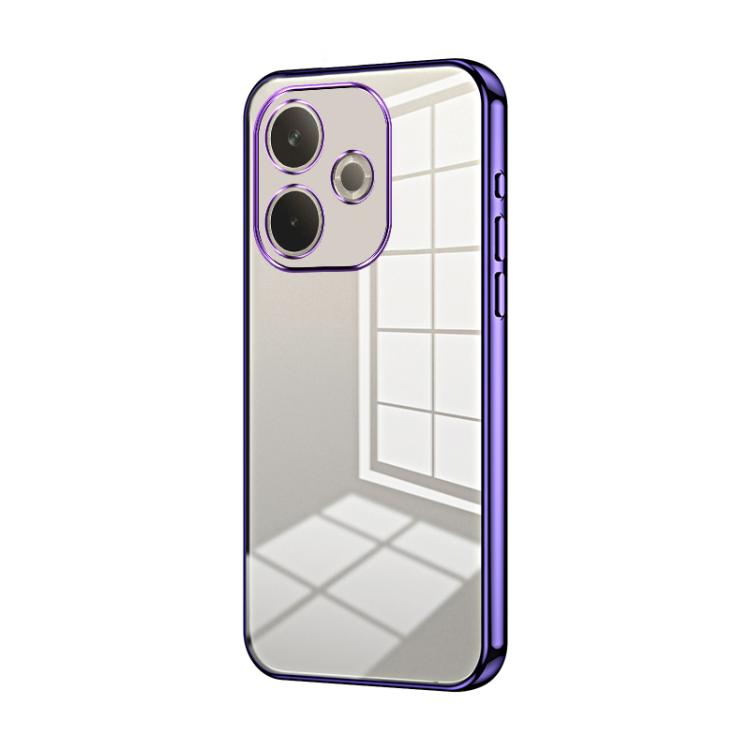 Transparent Plating Fine Hole Phone Case, For OPPO A5 Pro 5G Global, For OPPO Find X8, For OPPO Find X8 Pro