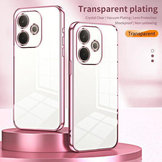 Transparent Plating Fine Hole Phone Case, For OPPO A5 Pro 5G Global, For OPPO Find X8, For OPPO Find X8 Pro