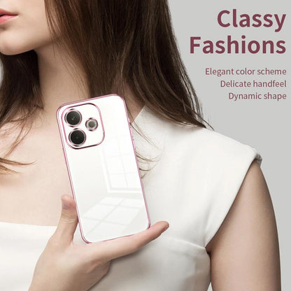Transparent Plating Fine Hole Phone Case, For OPPO A5 Pro 5G Global, For OPPO Find X8, For OPPO Find X8 Pro