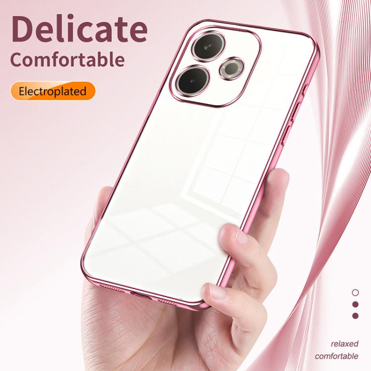 Transparent Plating Fine Hole Phone Case, For OPPO A5 Pro 5G Global, For OPPO Find X8, For OPPO Find X8 Pro