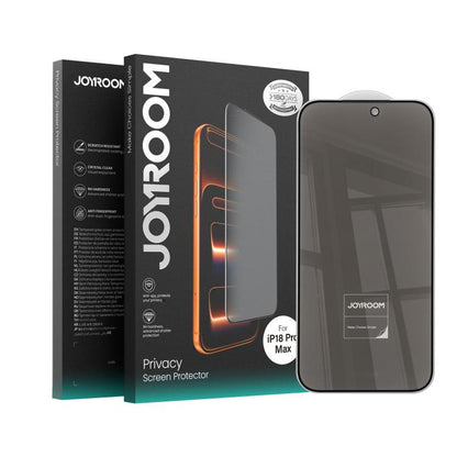 JOYROOM Knight Series 2.5D Full Screen Privacy Tempered Film, For iPhone 18 Pro, For iPhone 18 Pro Max, For iPhone 17 Pro Max, For iPhone 17 Pro, For iPhone 17, For iPhone 17 Air, For iPhone 15 Pro Max, For iPhone 15 Pro, For iPhone 15 Plus, For iPhone 15