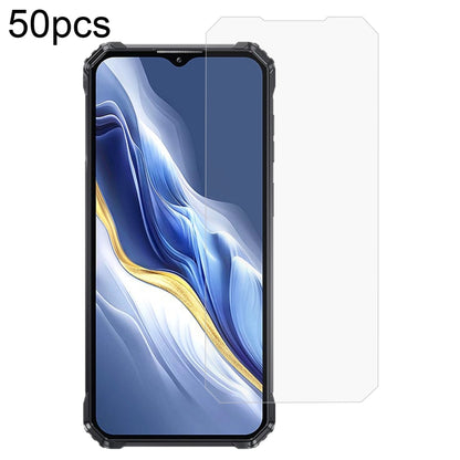 50pcs 3D 0.3mm Fine Hole High Aluminum Tempered Glass Film, For Oukitel WP56 5G, For Oukitel WP36 Pro, For Oukitel WP35S, For Oukitel G2