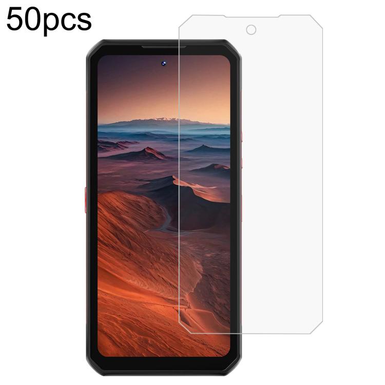 50pcs 3D 0.3mm Fine Hole High Aluminum Tempered Glass Film, For Oukitel WP56 5G, For Oukitel WP36 Pro, For Oukitel WP35S, For Oukitel G2