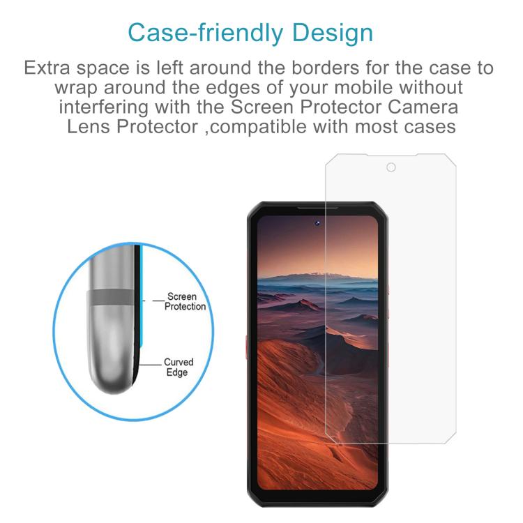 50pcs 3D 0.3mm Fine Hole High Aluminum Tempered Glass Film, For Oukitel WP56 5G, For Oukitel WP36 Pro, For Oukitel WP35S, For Oukitel G2