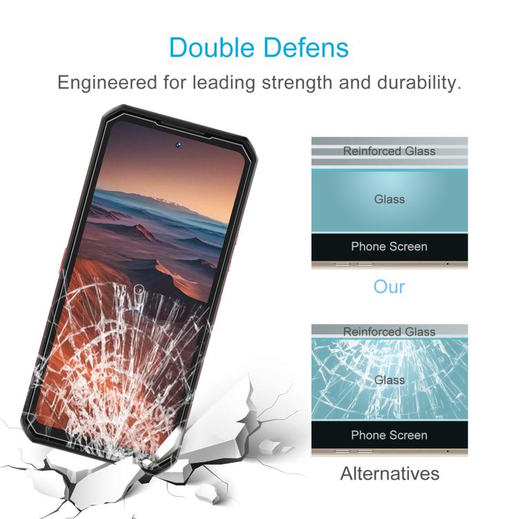 50pcs 3D 0.3mm Fine Hole High Aluminum Tempered Glass Film, For Oukitel WP56 5G, For Oukitel WP36 Pro, For Oukitel WP35S, For Oukitel G2