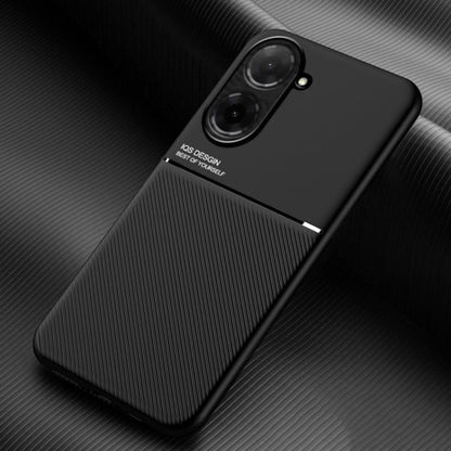 Classic Tilt Strip Grain Magnetic PC Hybrid TPU Phone Case