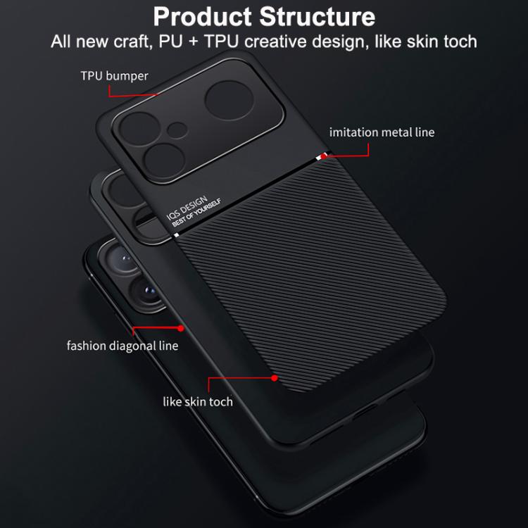 Classic Tilt Strip Grain Magnetic PC Hybrid TPU Phone Case, For Redmi K90 Max 5G, For Redmi Turbo 5 Max 5G / Poco X8 Pro Max 5G, For Redmi Turbo 5 5G / Poco X8 Pro 5G, For Redmi Note 15 Pro+ 5G 163.3mm / Poco M8 Pro 5G                                  ...