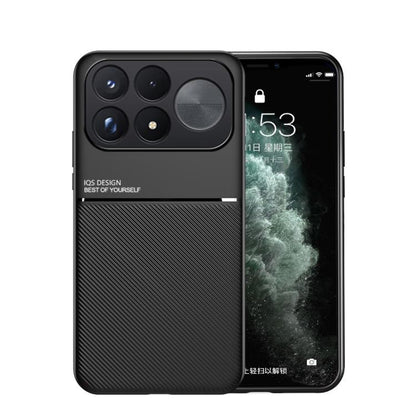 Classic Tilt Strip Grain Magnetic PC Hybrid TPU Phone Case, For Redmi Note 17 4G / 5G Global 169.7mm, For Redmi Note 17 Pro 5G Global 163.5mm, For Redmi K100 Pro Max 5G / Poco F9 Ultra 5G, For Redmi K100 Pro 5G / Poco F9 Pro 5G                         ...