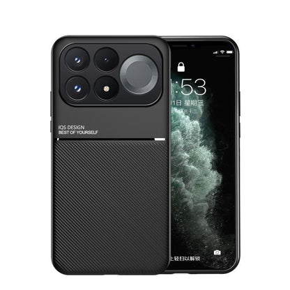 Classic Tilt Strip Grain Magnetic PC Hybrid TPU Phone Case, For Redmi Note 17 4G / 5G Global 169.7mm, For Redmi Note 17 Pro 5G Global 163.5mm, For Redmi K100 Pro Max 5G / Poco F9 Ultra 5G, For Redmi K100 Pro 5G / Poco F9 Pro 5G                         ...