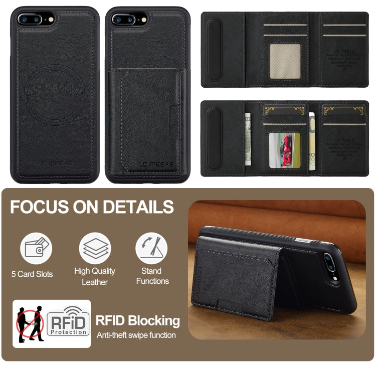 LC.IMEEKE L5 Series Detachable RFID Card Bag Magsafe Phone Case, For iPhone 17e / 16e, For iPhone 17 Pro Max, For iPhone 17 Pro, For iPhone 17, For iPhone Air, For iPhone 16 Pro Max, For iPhone 16 Pro, For iPhone 16 Plus, For iPhone 16                 ...
